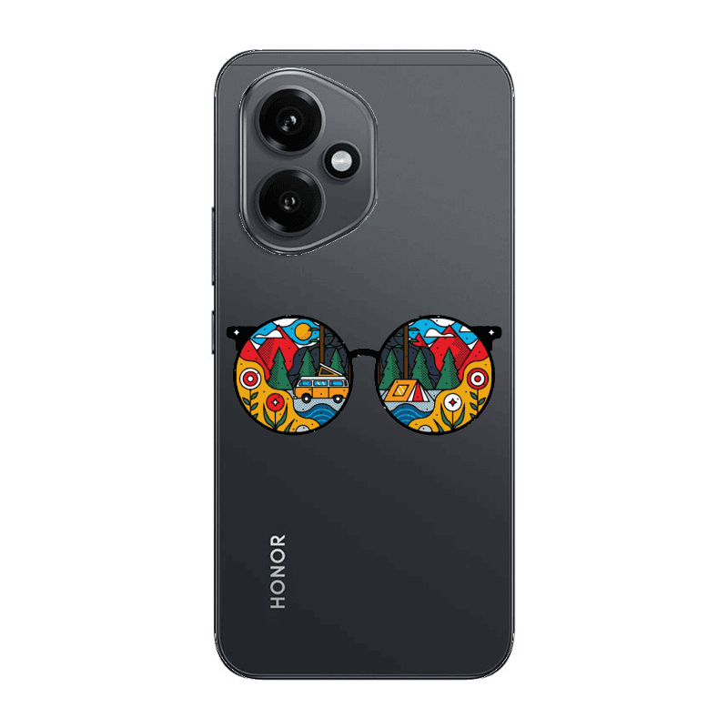 Honor Magic 400 Round Glasses Transparent Silicone TPU Θήκη